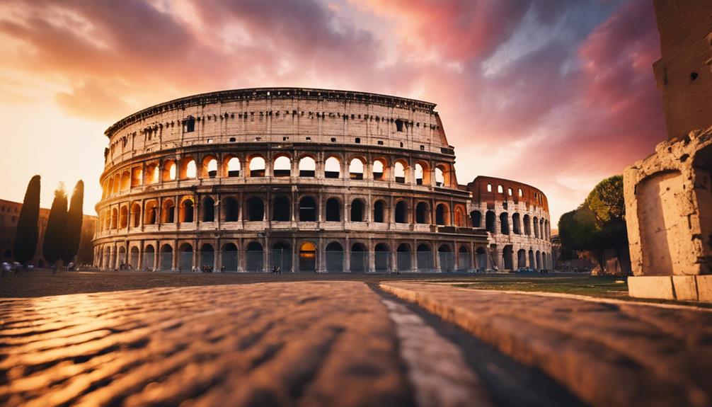 iconic roman amphitheater structure